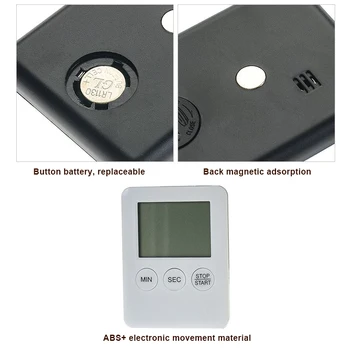 LCD Digitaalne Ekraan, Köök Taimer Square Toiduvalmistamis Taimer Alarm Magnet Kell FHJ889