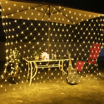 LED-Net String Tuled Haldjas String Valgus Väljas Veekindel Aed Jõulud Puhkuse Pulmapidu Akna Kardin Vanik 220V