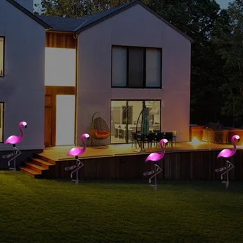 LED Veekindel Päikese Flamingo Maastiku Kerge Laterna Dekoratiivsed Muru Hoovis Lamp Rada Kerge Väljas Aias Päikese Valgus
