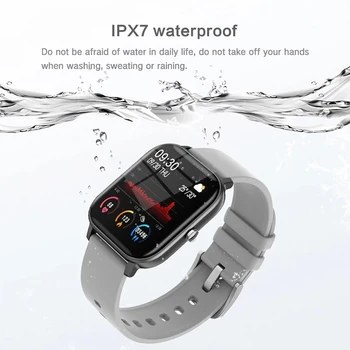 LIGE P8 Smart Watch Mehed Naised Smartwatch tervisespordi-Tracker IPX7 Veekindel LED Full Touch Ekraan, Sobib Android ja Ios