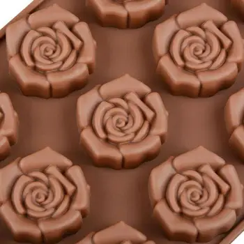 Lill Roosa Silikoonist Vormi Kook Dekoreerimiseks Küpsetamine Šokolaadi Hallitus Vaha Sulab Jää