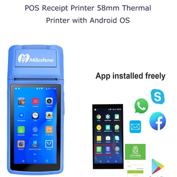 Loyverse POS Traadita Arve Masin Thermal Printer Terminal PDA Android Nutitelefone Restoran Kauplus kassaaparaadid Mobile 3G WIFI