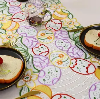 Luksus muna kunsti Tikandid voodi Tabelis Koha lipu riie katab Pits laudlina köök pool decor