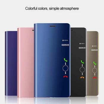 Luksuslik Peegel Vaadata Smart Flip Case For Samsung Galaxy S10 5G algse Magnetvälja fundas GalaxyS10 S 10 SM G977F G977 Telefoni Kate
