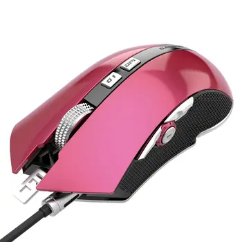 LUOM G60 Traadiga Sõrme Paremale USB 1.1/2.0 Liides Põimitud Traat Programmeeritav 9 Nupud Professionaalne Optical Gaming Mouse