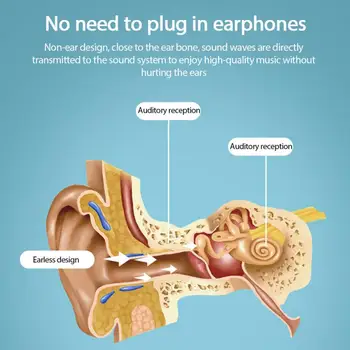 Luu Juhtivus Bluetooth5.1 Kõrvaklapid Traadita Earbuds Ei Ole In-Ear Headset Sweatproof Sport Müra Vähendamise Kõrvaklapid