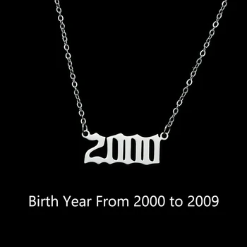 Lyvior sünniaasta Number Sünnipäevaks Kaelakee Võlu Sports Arv Kaelakee 2000 kuni 2009 Lõpetamist Kingituse-Kaelakee