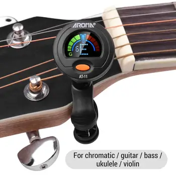 LÕHN JUURES-11 Clip-Tuuner Guitar Tuner Värvi Ekraani Kromaatilise Kitarri, Bass, Viiul, Ukulele Kitarri Tarvikud