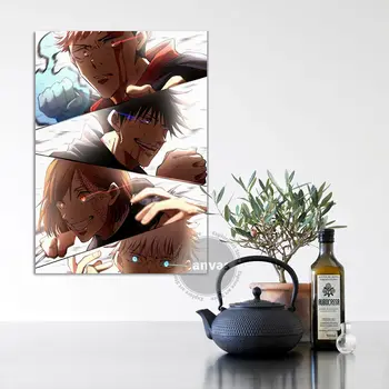 Lõuend Anime JuJutsuKaisen Pilte Kodu Kaunistamiseks Maalid Plakat HD Pildid Seina Art Modulaarne elutuba