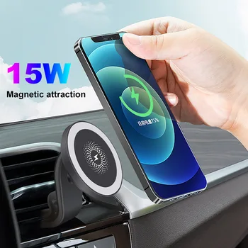Magnet Traadita autolaadija Mount Seista iPhone Mini 12 12 Pro Max Magsafe 15W Kiire Juhtmeta Laadija Auto Hoidikut