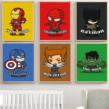 Marvel Avengers lõuendile maali superkangelane Iron Man Kapten Ameerika plakatid ja pildid seina art print lõuend kingitused home decor