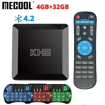 Mecool KH6 Android 10.0 TV Box Hääl Assistent 4K 3D Wifi 2.4 G&5.8 G 4GB RAM 32G 64G Media player, Väga Kiire Box Set Top Box