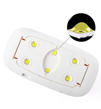 Mini 12W Küünte Kuivati Masin Kaasaskantav 6 LED-UV-maniküür Lamp küüned USB Kaabel Kodus Kasutada Küünte lamp kuivatamine küüned