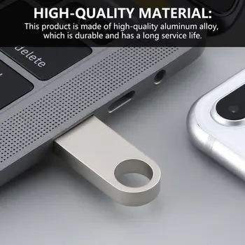 Mini Metallist USB Flash Drive 32GB USB Stick 128GB metallist usb-käevõru pen drive 4 GB 8 GB 16 gb, 64 gb High Speed Ultra-kerge