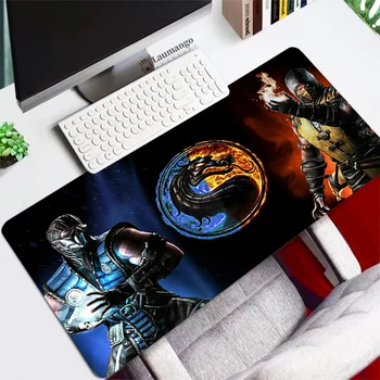 Mortal Kombat Anime Suur Gaming Mouse Pad Kiirus Kummist Luku Serva XL Hiire Matt Sülearvuti Mängija Klaviatuuri Desk Pad Mousepad