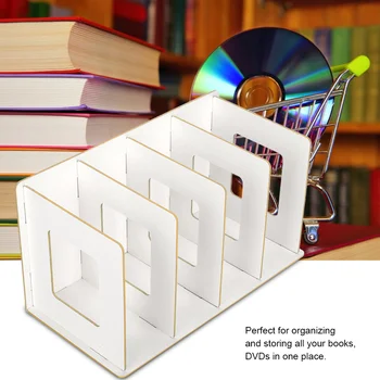 Multi-Kujulise Korraldajad Puidust DIY Desktop Raamaturiiul Hammas Raamatuid, DVD Storage Omanik Üliõpilastele, Lastele, Täiskasvanud