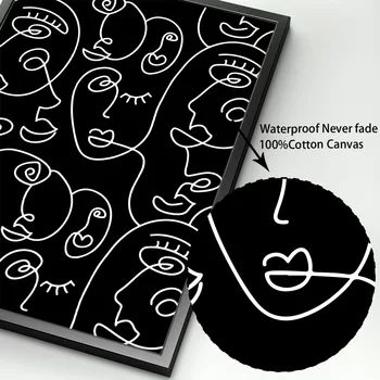 Must Ja Valge Abstraktse Galerii Matisse Minimalistlik Seina Art Print Lõuend Maali Nordic Plakati Kujundusest Pilte Elutuba