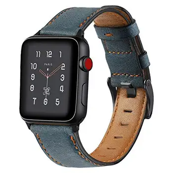 Nahast rihm Apple watch band 44mm 40mm 42mm 38mm Retro Lehm watchband iWatch käevõru Apple watch seeria 6 SE 5 4 3 esiliistu