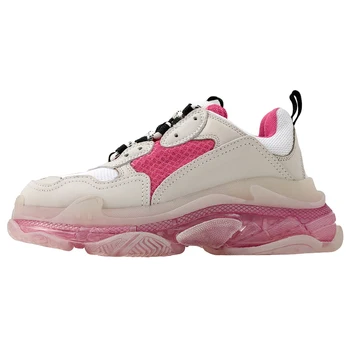 Naiste kingad padi roosa paks-baseeruv issi kingad värvi sobitamise mood vulkaniseeritud kingad naiste spordijalatsid