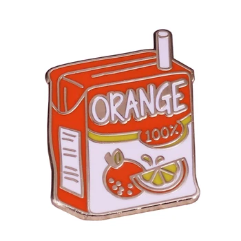 Nostalgiline apelsinimahl Box / Läikivat Iludus Sõle Puu-Emailiga Pin-Gay-Pride LGBT-Rinnamärk