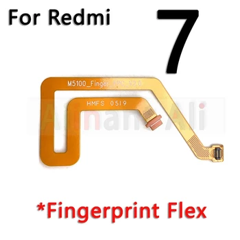 Original Home Nuppu Tagasi Touch ID Skanner Fingerprint Sensor Flex Kaabel Ribbon Xiaomi Redmi Lisa 7 Pluss Peaminister Pro