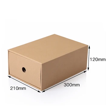 Paksenenud Kraft Pappkarp Läbipaistev Sahtel Shoebox Nõu Box Juhul Isiku Asjade Ladustamise Korraldaja Konteiner Kast