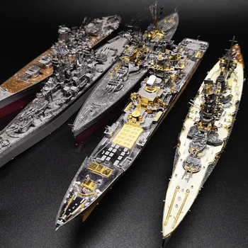 Piececool Bismarcki Yamato Fuso Kongou Lahingulaev USS Missouri Black Pearl 3D Metall Assamblee Mudelist Puzzle Lapsed