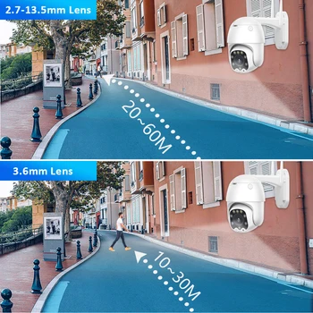 PTZ Speed Dome WIFI IP Kaamera 1080P 5MP Väljas 5X Zoom Traadita Kaamera 8pcs Led IR 30m kahesuunaline Audio CCTV Järelevalve Camhiapp