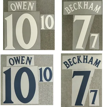 Pu materjalist 2002 Beckham Owen Nameset Kohandada mis Tahes Nimi, Number Trükkimine Jalgpall Plaaster Badge)