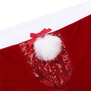 Punane Mens Väike Tõus Jõulud Pesu Velvet Läikivad Litrid Mõhk Kott Bokserid Seksikas Meeste Santa Aluspesu Homme Aluspüksid