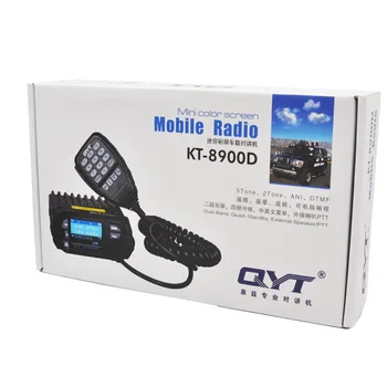QYT KT-8900D Quad Band Auto Mobile Radio raadio 2-tee Quad Mini Display Auto raadio 25W Walkie talkie