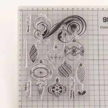 Ripats Silikoon Selge Pitser Stamp DIY Scrapbooking Reljeef fotoalbumi Decor
