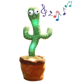 Räägi Kaktus -, Plüüš-Elektrilised Laulu 120 Laule, Tantsu Ja Keerates Cactus Mänguasi Helendav Salvestamise Õppe Rääkida, Plüüš-Mänguasi