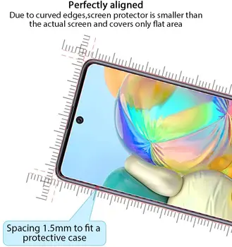 Samsung Galaxy A71 SM-A715F Karastatud Klaas Ekraani Kaitsekile Samsung Galaxy A71 A715 Film 9H Premium Klaas