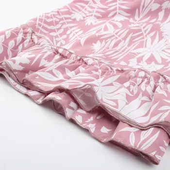 Sifonki Kleit Suvel Mini Naiste Rõivad Pool varrukatega Kleidid Naistele Mini Kleit Juhuslik V-kaelus Trükitud Vabaaja Naiste Kleidid