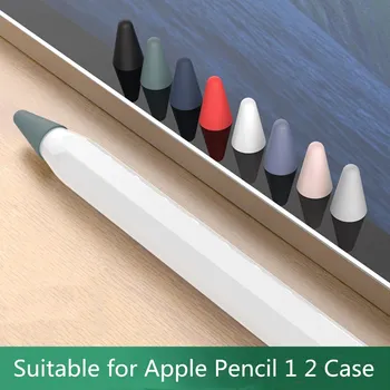 Silikoon Asendamine Nippi puhul Apple Pliiats 1 2 Puutetundlik Pliiats 8Pcs Pen Case riikliku rakendusasutuse Kate Naha Apple Pliiats 2
