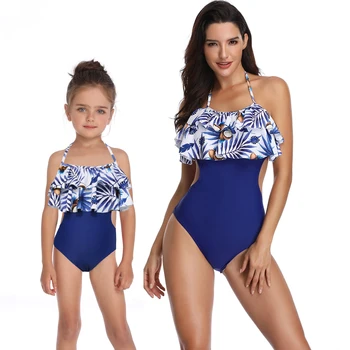 Sinine Sexy Bikini 2021 Kõrge Vöökoht Ujumistrikoo Naiste Ujumisriided, Suplemine Bodysuit Bikiinid Komplekti Ujumistrikoo Naine Ujumine Ülikond Naiste
