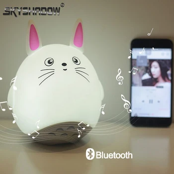 SKYSHADOW Totoro Anime Night Light Touch Sensor Led Bluetooth-ühilduva Speaker For Kids Sünnipäeva Jõulud Kingitus Magamistuba Lamp