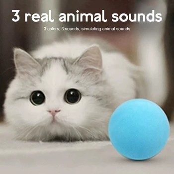 Smart PetInteractive Palli Kassi Mänguasjad Catnip Kass Koolitus Mänguasi Pet Mängides Palli Pet Piiksuva Asjade Toodete Mänguasi Smart Kassid Komplekt