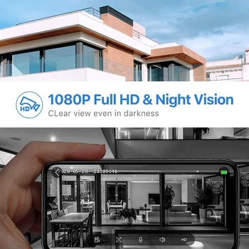 Smart Wireless WiFi Video Uksekell Hd Turvalisuse Kaamera, Pir liikumistuvastus Öise Nägemise Hõbe