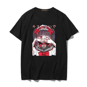 SUNOWE Harajuku Suvel Tshirt Gooti Rõivad Naiste Lahtised Naiste T-särk Punk Tume Grunge Gooti Tshirts Streetwear Top