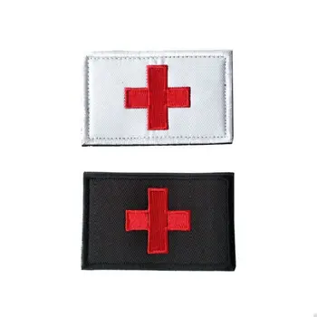T-N Armee Taktikaliste Meditsiini Päästmiseks Velcro Punase Risti Plaastrid Sõjalise Sõjad Custom Tikitud Kott Kleebised Sõdur Märgid Appliques
