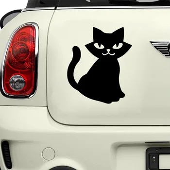 Tasuta kohaletoimetamine Must Kass Auto Kleebised Auto Jaoks Jeep Kleebis Suur Vinüül Sõjalise Kapuuts Graafiline Keha Sobib Kõige Sõidukid