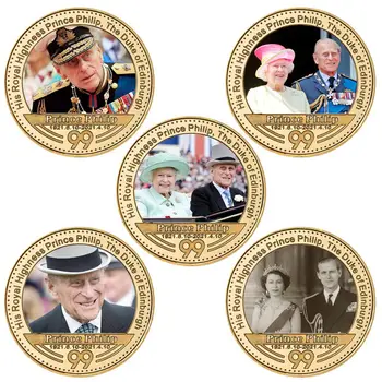 Tema Majesteet Kuninganna Elizabeth II Kuld mälestusmünte ÜHENDKUNINGRIIGI Kuningliku Perekonna Prints Philip Suveniiride Väljakutse Medal Mündi Kingitusi Tema