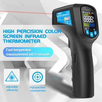 TH01B Digitaalne Infrapuna Termomeeter Laser Temperatuuri Mõõtja Relv Mitte-Kontakt Pyrometer Tööstus Temperatuur Tester -50 kuni 600℃