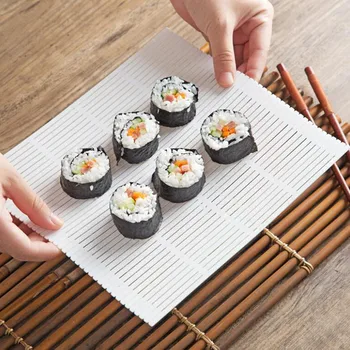 Toidu Jooksva Matid Kvaliteetne Riis Sushi Rulli Kardin Praktiline Käsitöö Sushi Vahendid Köök Sushi Vahendid