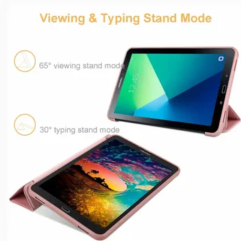 Tri-Fold Flip Cover For Samsung Tab 10.1 2016 Juhul PU Nahk Pehme Tagasi Tablett Funda Samsung Tab 6 10 1 2016 T580 T585