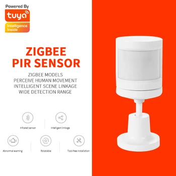 Tuya Akutoitega Smart Wireless WIFI PIR Liikumisandur Detektor Kodus Alarm Süsteem ZigBee PIR Andur, Alexa,Google Kodu