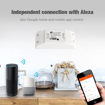 Tuya DIY WiFi Smart Valguse Lüliti Universaalne Kaitselüliti Taimer Juhtmeta Kaugjuhtimispult Töötab Alexa Google ' i Kodu Smart Home 2 Tööd