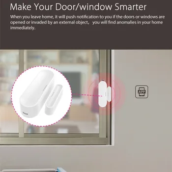 Tuya Smart WiFi Ukse Andur Ukse Avatud / Suletud Detektorid Wifi Kodu Häire Kooskõlas Alexa Google ' i Kodu Tuya APP Smart Home